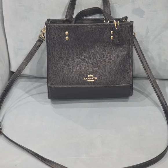 Coach Black Leather Handbag - Picture 4 of 5